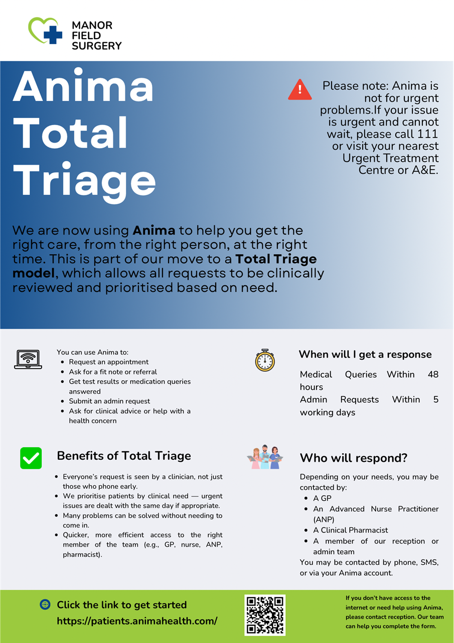An information poster showing the traditional model with the modern general practice model 